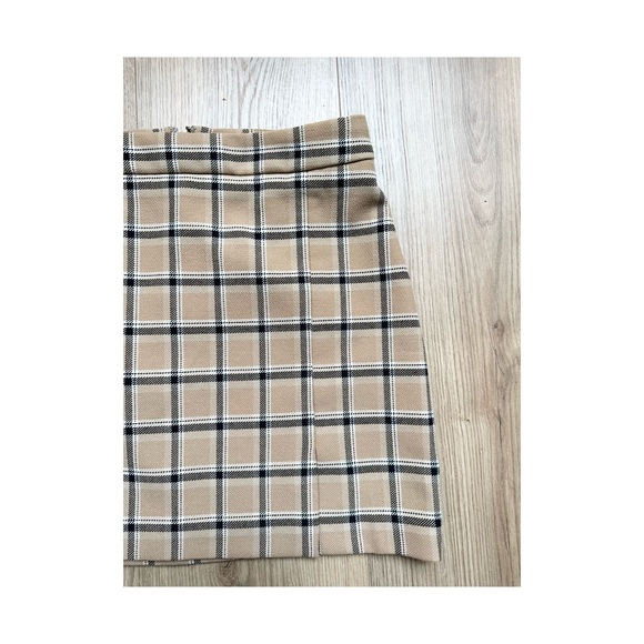 Wilfred Beige Plaid Mini Skirt - Picture 2 of 4